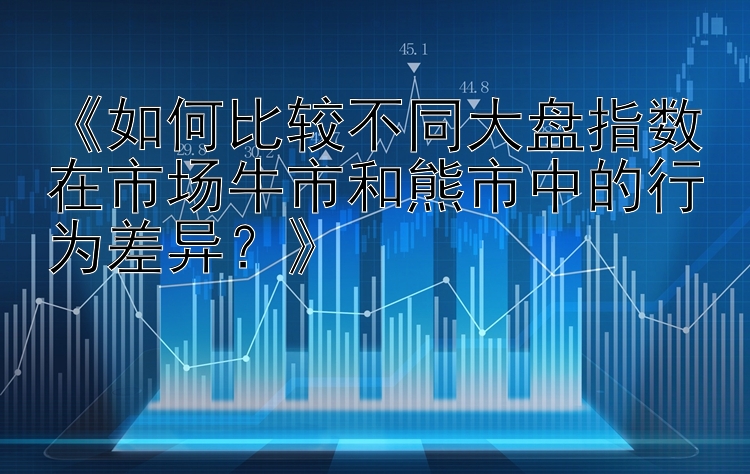 《如何比较不同大盘指数在市场牛市和熊市中的行为差异？》