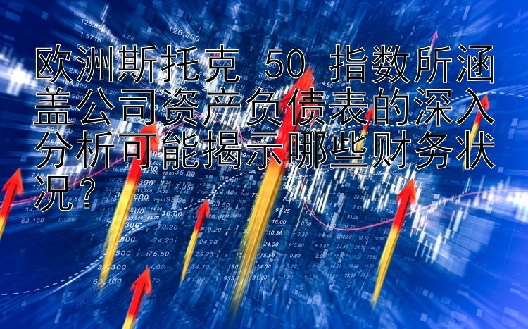 欧洲斯托克 50 指数所涵盖公司资产负债表的深入分析可能揭示哪些财务状况？