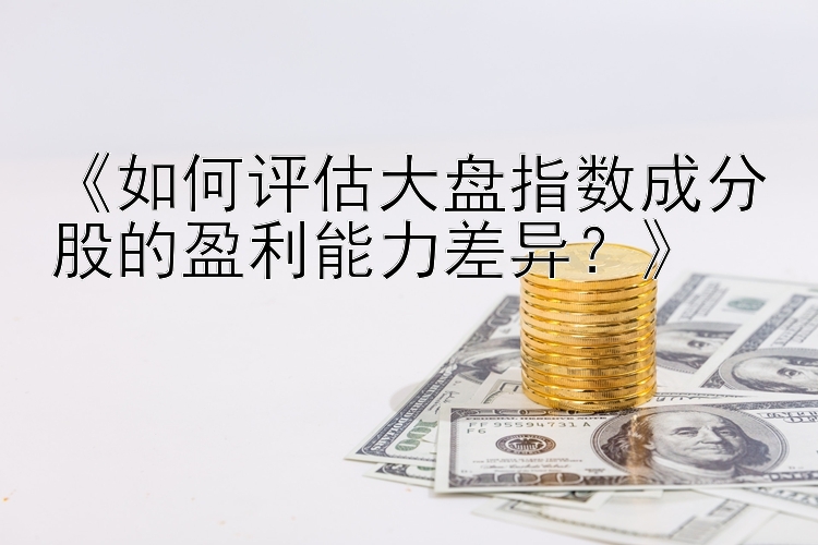 《如何评估大盘指数成分股的盈利能力差异？》