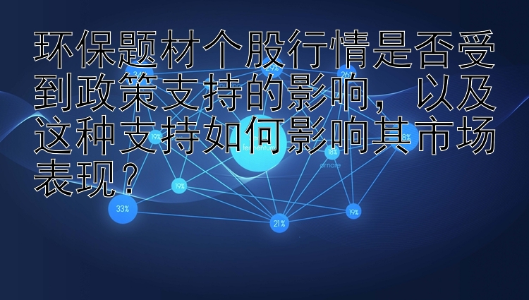 环保题材个股行情是否受到政策支持的影响，以及这种支持如何影响其市场表现？