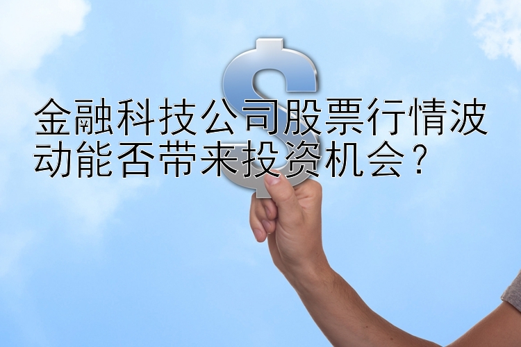 金融科技公司股票行情波动能否带来投资机会？